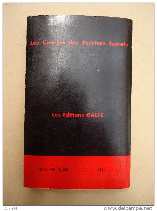 Galic - Contre-Espionnage - Les Carnets Des Services Secrets - Pierre Loïc - Piste Froide - 1961 - Galic