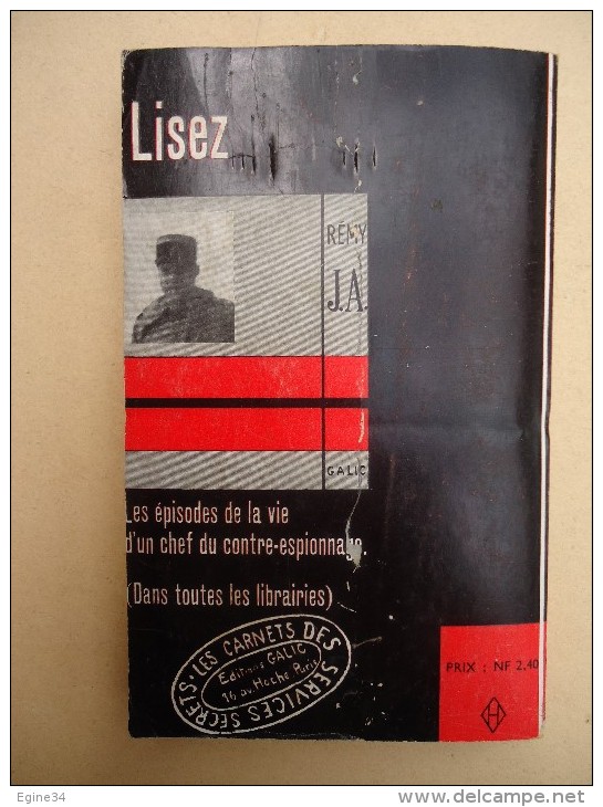 Galic - Contre-Espionnage - Les Carnets Des Services  Secrets - Carl Swan - Pétrole Pourri - No 18 - 1962 - Galic