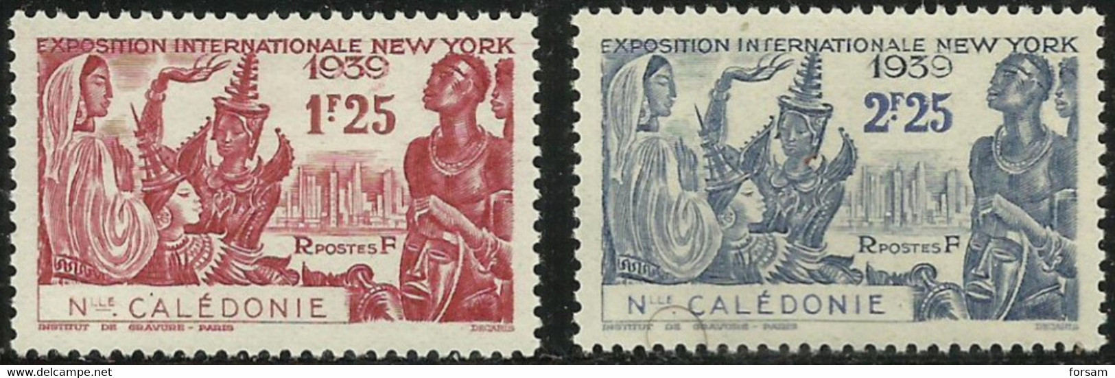 NEW CALEDONIA..1939..Michel # 214-215...MLH. - Nuevos