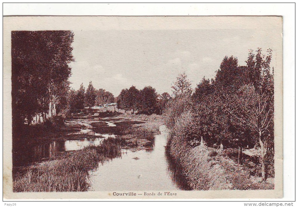 Cpa   Courville  Bords De L'eure - Courville