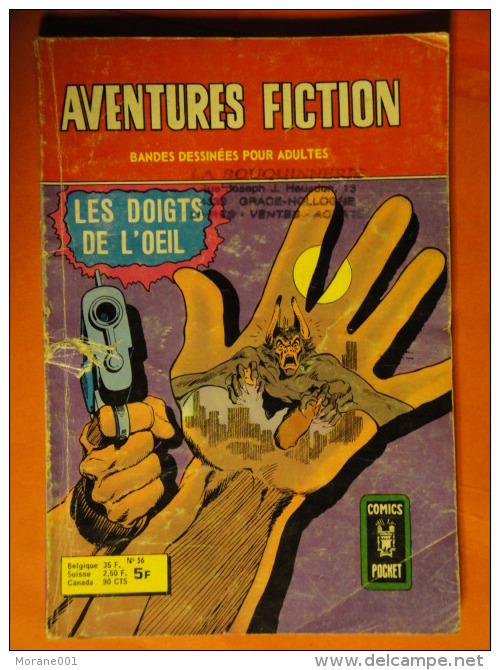 Aventures Fiction N° 56 Arédit Artima Petit Format   Bon Etat - Aventures Fiction