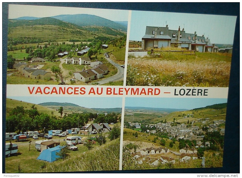 Vacances AU BLEYMARD.Multivues.Cpsm,neuve,be - Le Bleymard