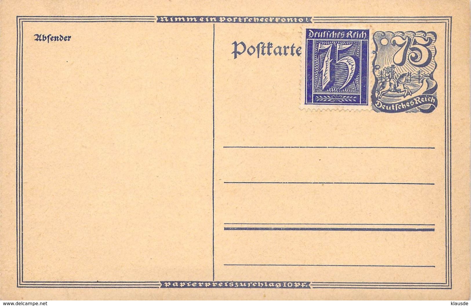 P146 Zfr. Deutschland Deutsches Reich - Postkarten