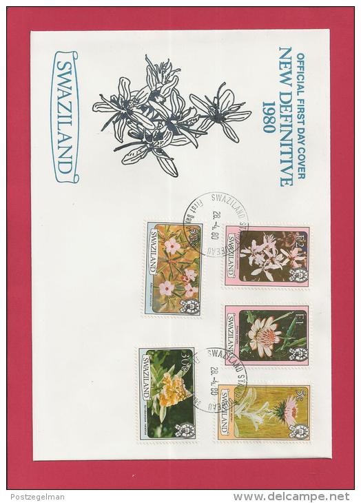 SWAZILAND, 1980,  3 X Mint FDC , Flowers,   Nr(s) 339-353,  F 3480 - Swaziland (1968-...)