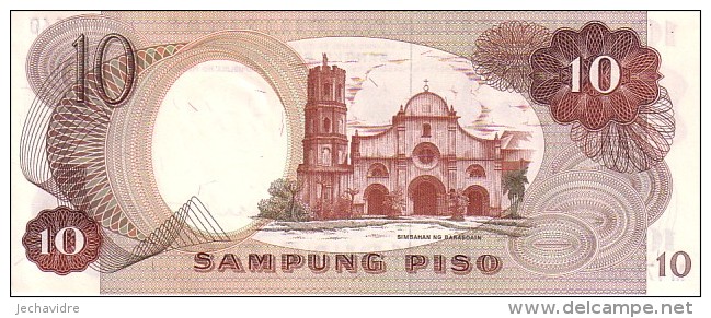PHILIPPINES  10 Piso   Non Daté (1969)   Pick 144a  Signature 7          ***** BILLET  NEUF ***** - Philippinen