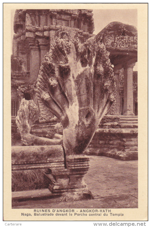 Cpa,CAMBODGE,baphuan,ruin Es  D´angkor,angkor-vath,rout E  Du Temple,12ème Siècle,rare,hindou,vishno U,bouddhiste,rare,k - Cambodia