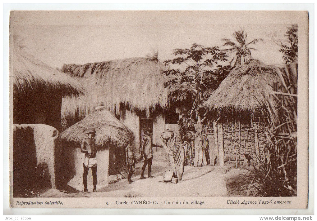 Cercle D'Anécho, Un Coin De Village, Cliché Agence Togo-Cameroun, éd. La Maison D'Art Colonial - Togo
