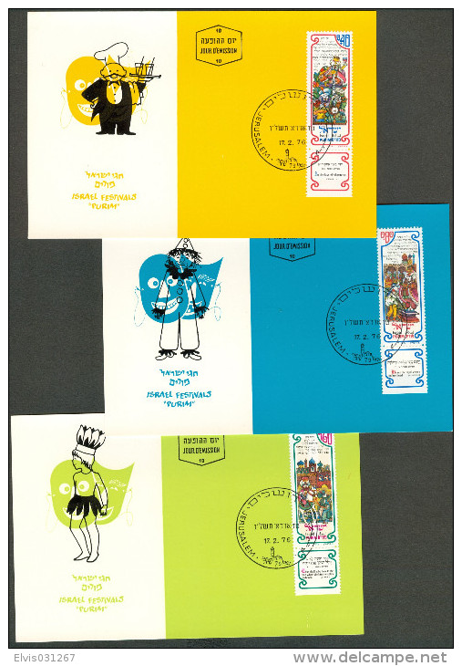 Israel MC - 1976, Michel/Philex No. : 662-664, - MNH - *** - Maximum Card - Cartoline Maximum