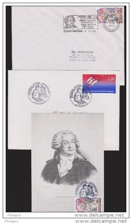 FRANCE   BICENTENAIRE REVOLUTION FRANCAISE  1989   MIRABEAU   Réf  6481 - Revolución Francesa