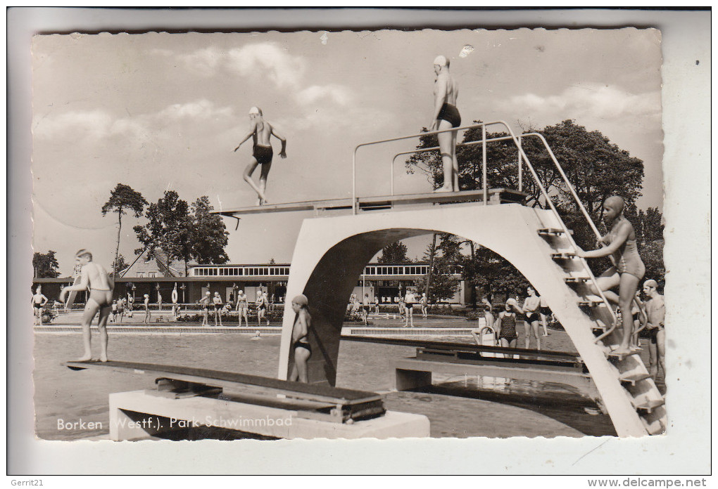 4280 BORKEN, Park-Schwimmbad, 1963 - Borken