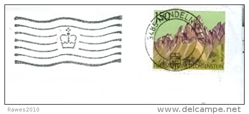 Liechtenstein Nendelin Stempel 2005 Krone In Wellen 1,50 Sfr. Garselliturm (Berge) - Maschinenstempel (EMA)