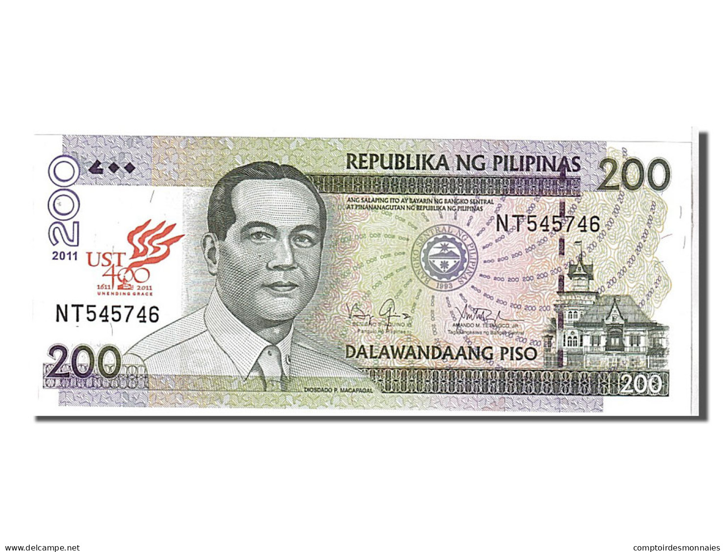 Billet, Philippines, 200 Piso, 2009, KM:203a, NEUF - Filipinas