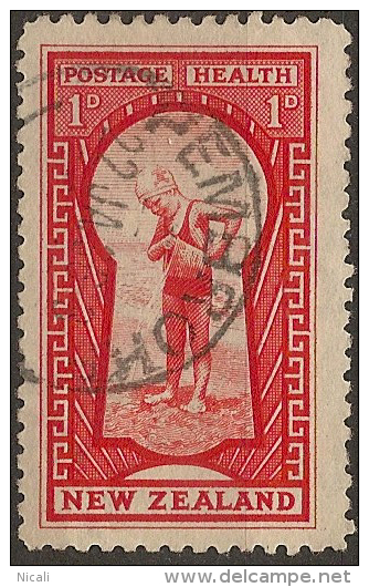 NZ 1935 1d+1d Key To Health SG 576 U #BE244 - Oblitérés