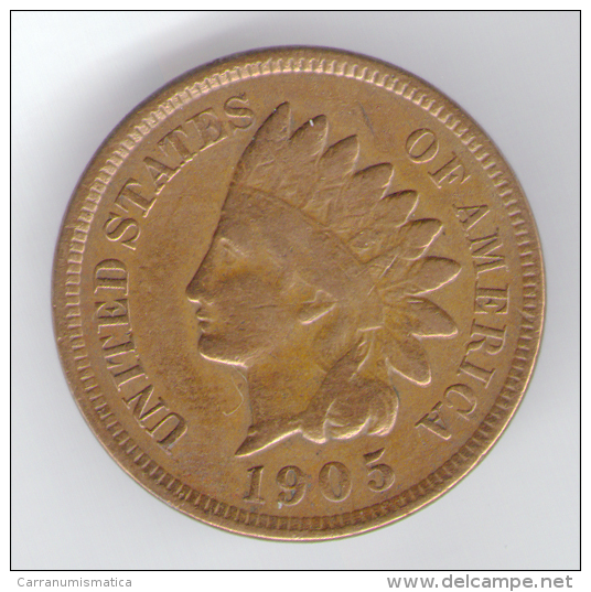 U.S.A. - STATI UNITI D' AMERICA - ONE CENT ( 1905 ) - INDIAN HEAD - 1859-1909: Indian Head