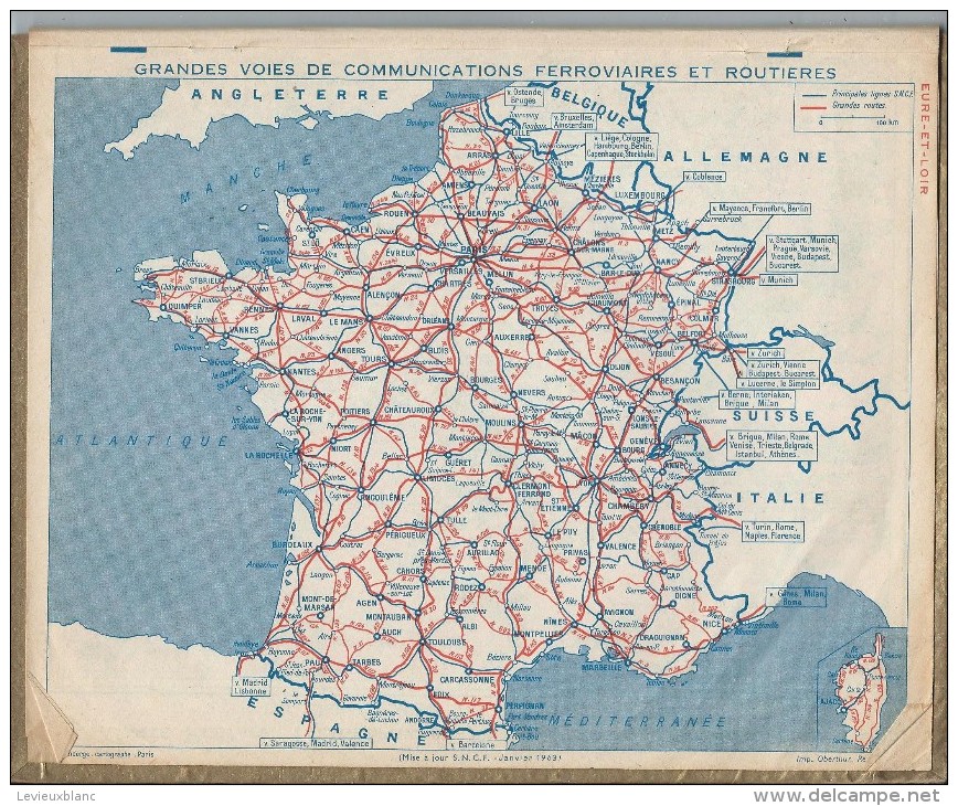 Almanach Des PTT/avec Feuillets Au Verso /Mon Gentil Compagnon / Eure Et Loir  / 1966     CAL179 - Big : 1941-60