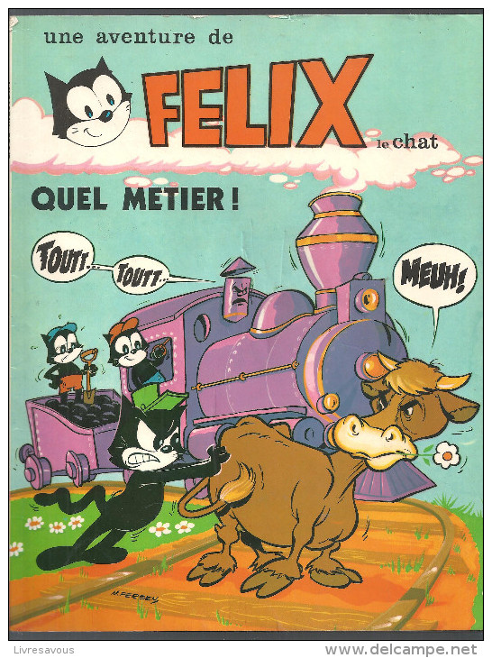 Une Aventure De Félix Le Chat, Quel Métier!,  Illustrations M. Fersen De 1976 Edité Par M.C.L. - Félix Le Chat