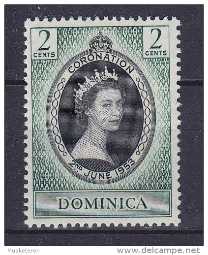 Dominica 1953 Mi. 137    2 C Queen Elizabeth Coronation MH* - Dominica (...-1978)