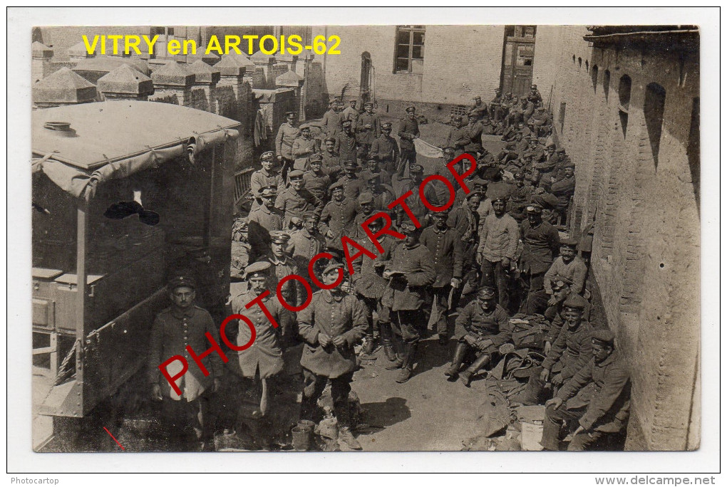 VITRY En ARTOIS-Habillement Des Soldats-Carte Photo Allemande-Guerre14-18-1WK-Militaria-FRANCE-62- - Vitry En Artois