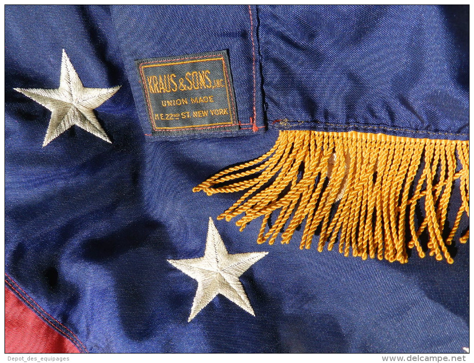 1944--2014 : SUPERBE DRAPEAU U.S.A. 48 ETOILES 39 - 45  En Nylon  #.4 ............ - Flags