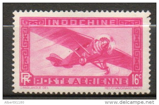 INDOCHINE  P Aérienne  16c Rose Lilas 1941  N°17 - Posta Aerea