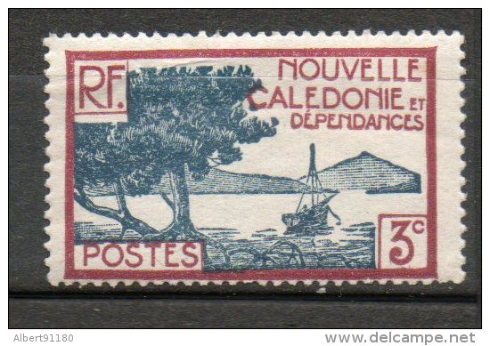 N CALEDONIE  3c Brun Carmin Bleu 1939-40 N°180 - Ungebraucht