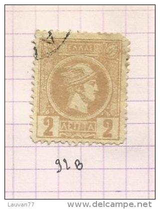 Grèce N°92(B), 95(B) Côte 9.25 Euros - Used Stamps