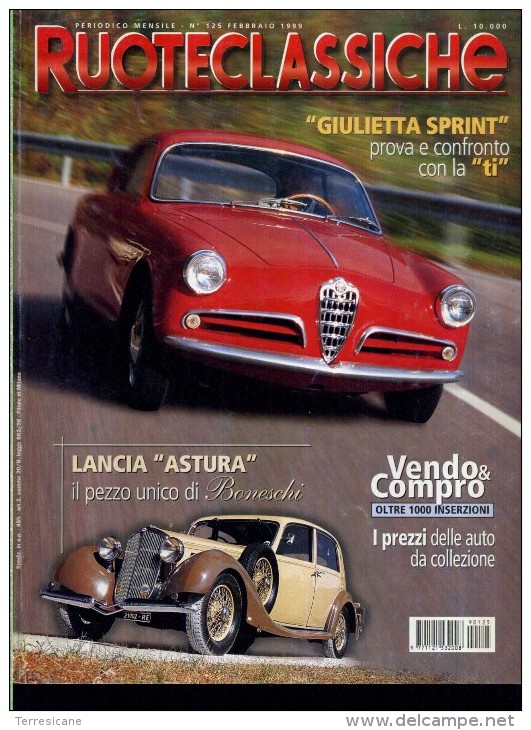 RUOTECLASSICHE 125 ALFA ROMEO GIULIETTA SPRINT A CONFRONTO CON LA TI - Verkehr