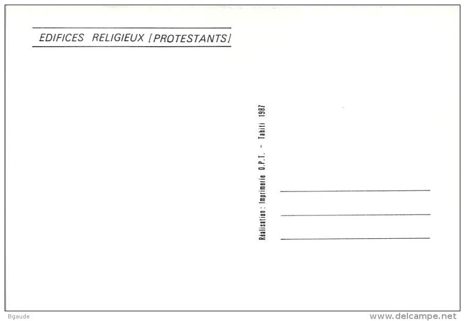 POLYNESIE FRANCAISE  CARTE MAXIMUM  NUM-YVERT PA 194 EGLISES ET EDIFICES RELIGIEUX - Maximumkarten