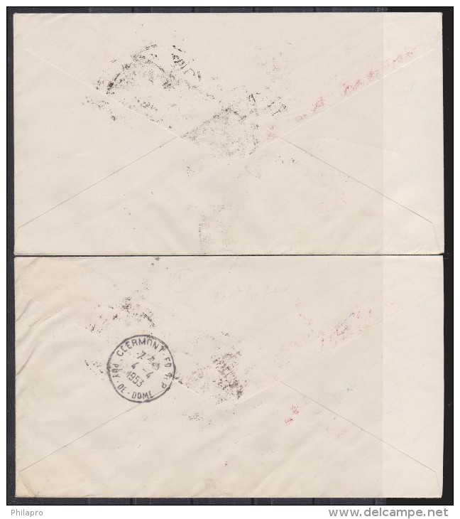 LUXEMBOURG  2 FDC.  1953  POUR LA FRANCE ET BELGIQUE  Réf  6821 - Sonstige & Ohne Zuordnung