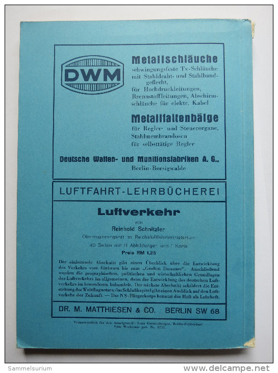 Luftfahrt-Lehrbücherei "Instrumentenkunde" (Band 17) von 1940