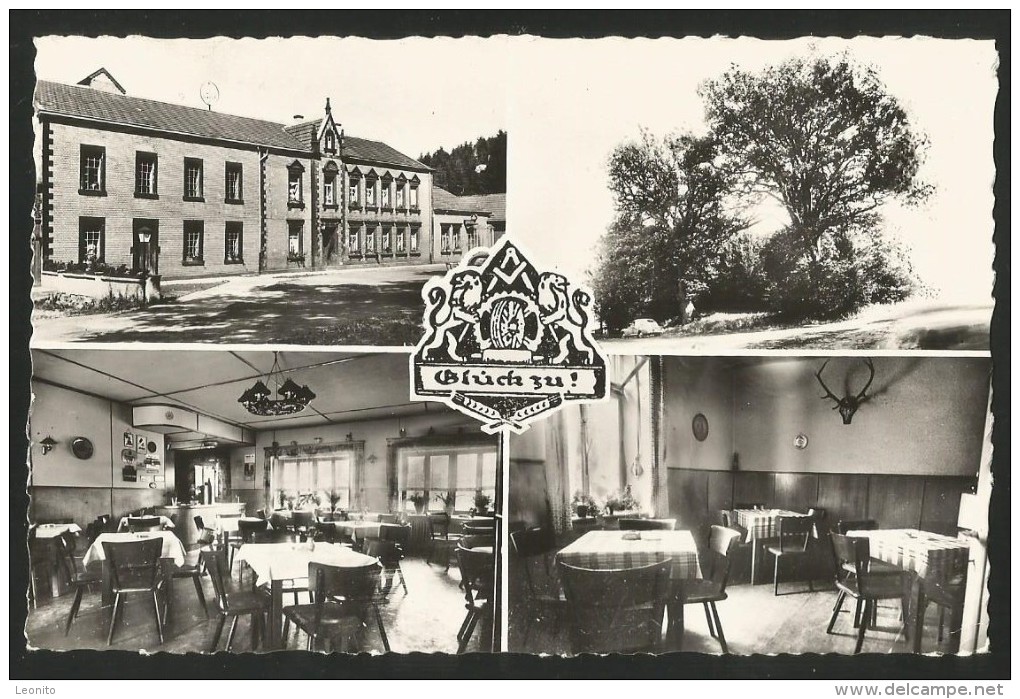 WAHLEN Hotel Pension Restaurant DELLBORNER MÜHLE Saarland Losheim 1960 - Losheim
