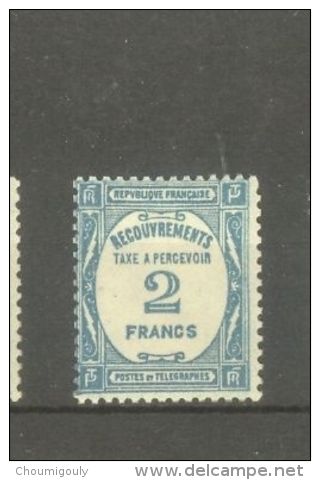 FRANCE STAMP TIMBRE TAXE N° 61 \" 2F BLEU \" NEUF Xx TB - Other & Unclassified