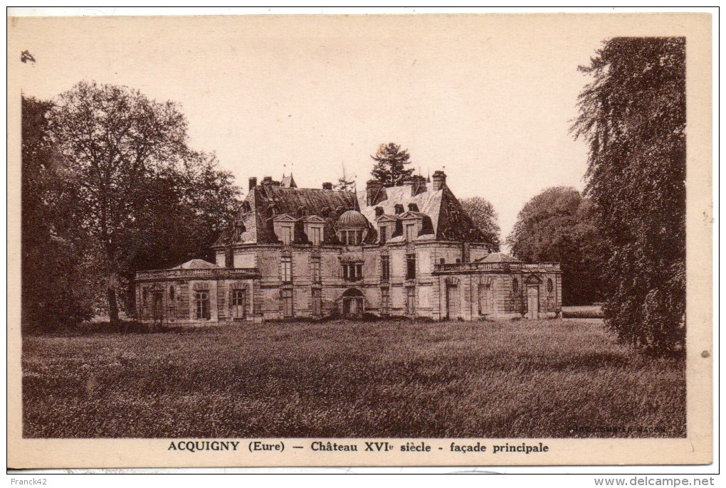 27. Acquigny. Chateau. Façade Principale - Acquigny