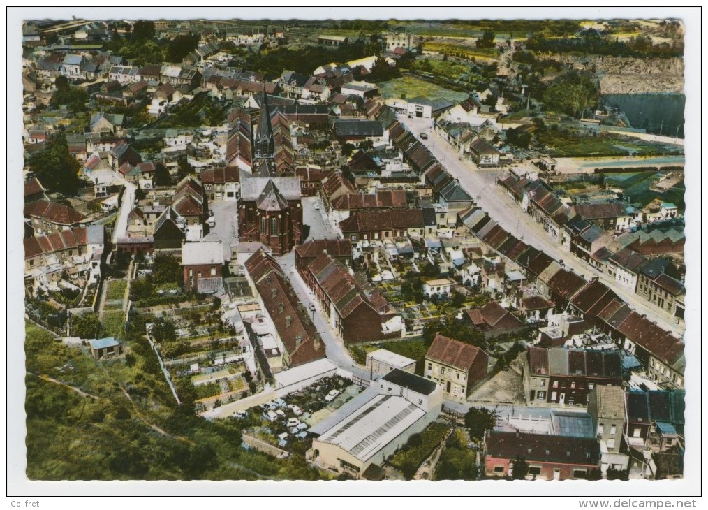 Hainaut        Lessines         Vue Aérienne     Eglise St-Roch Et Son Quartier - Lessen