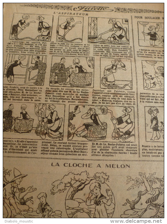 1932 Revue "FILLETTE" :de Belles Histoires à Suivre Et Aussi Ponctuelles Comme Celle-ci  : JACQUOT LE PERROQUET VERT - Fillette