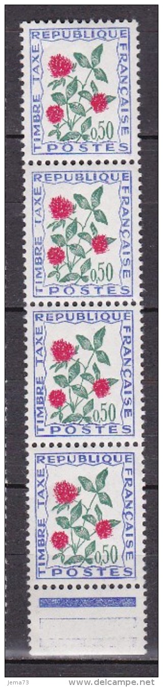 N° 101 Fleurs Des Champs: Trèfle: Bloc De 4 Timbres: - 1960-.... Mint/hinged