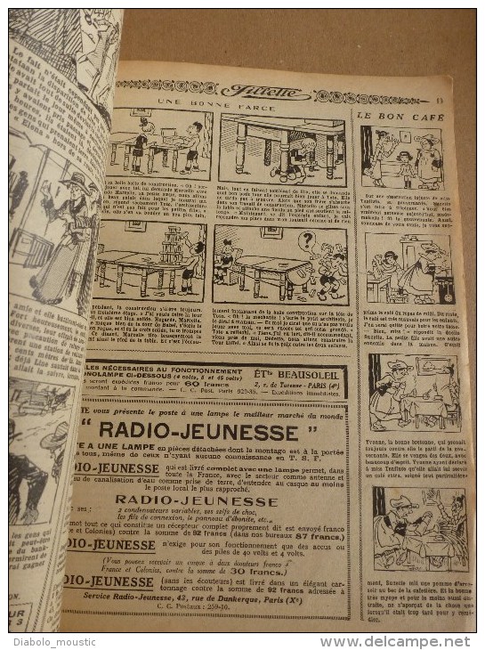 1932 Journal "FILLETTE" :de Belles Histoires à Suivre Et Aussi Ponctuelles ...et   LE SAC A MALICES...etc - Fillette