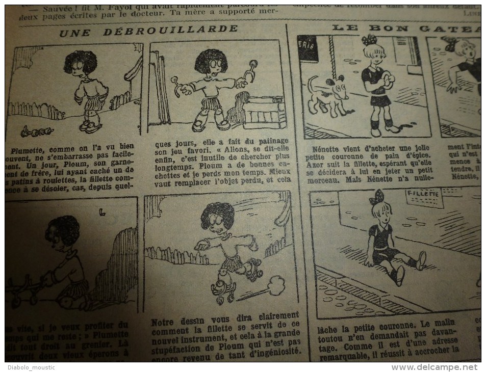 1932  "FILLETTE"  Belles histoires à suivre et aussi ponctuelles..comme celle-ci -----> LA LETTRE VOLEE...etc