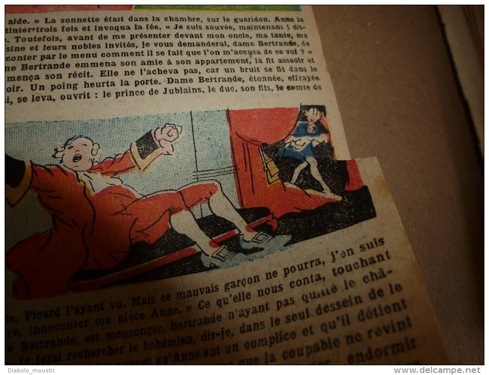 1932  Journal  "FILLETTE"  Histoires à Suivre Et Aussi Ponctuelles: LE PIGEON DE LILI PAPILLON DE LA FONTAINE MEDICIS. - Fillette