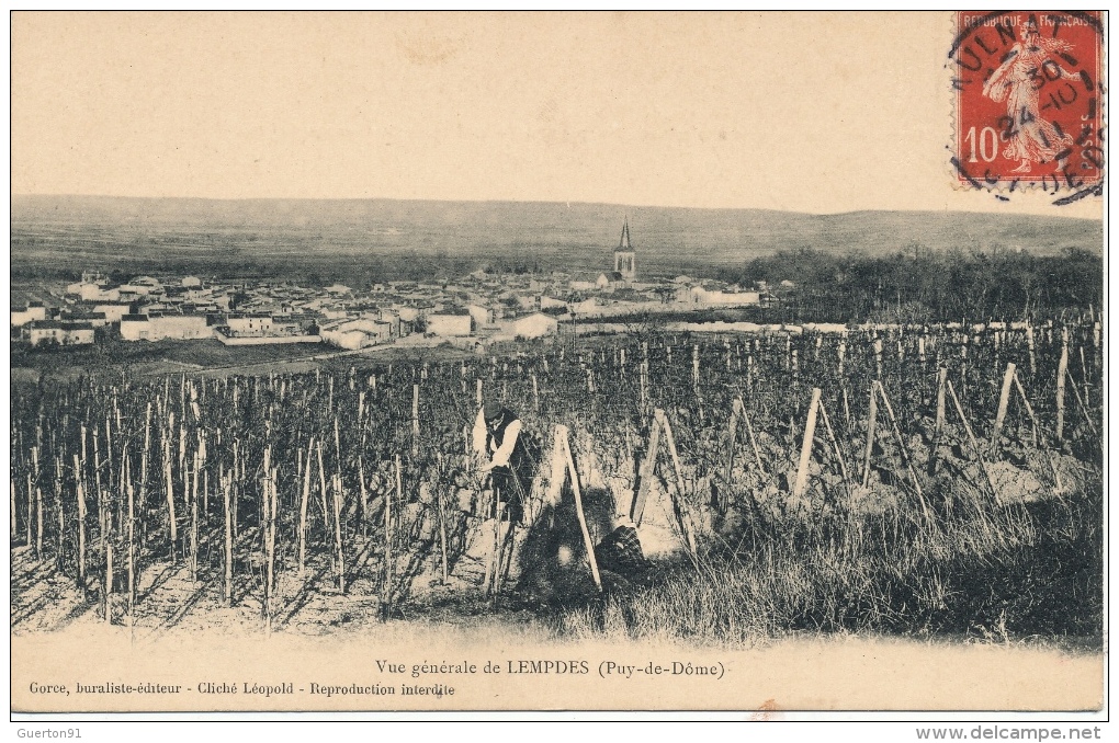 ( CPA 63 )  Vue Générale De LEMPDES  / - Lempdes