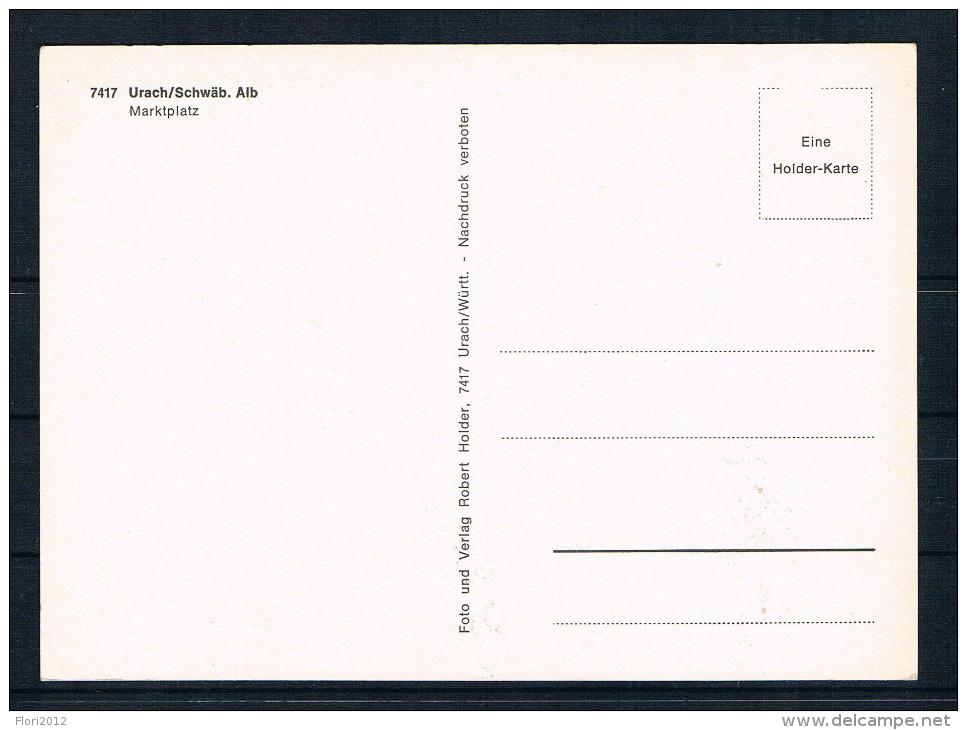 (552) AK Urach - Schwäb. Alp - Marktplatz - Bad Urach
