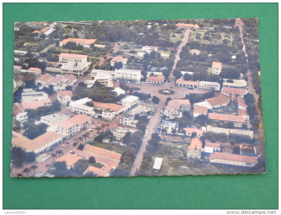 Bangui Vue Aérienne Du Centre De La Ville 1961 - Centrafricaine (République)