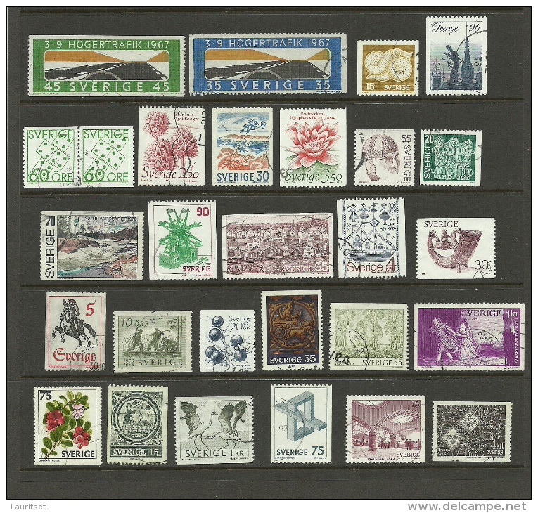 SCHWEDEN Sweden Lot Of 28 Older Stamps O - Collezioni