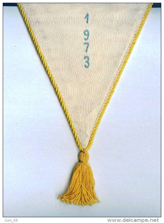 W159 / SPORT -  Table Tennis Tischtennis Umpires RUSE 1973 - 23 X 27.5 Cm.  Wimpel Fanion Flag  Bulgaria Bulgarie - Tennis De Table