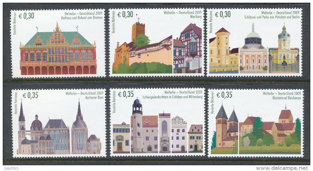 UN Vienna 2009 Michel # 599-604. From Booklet, MNH ** - Nuevos