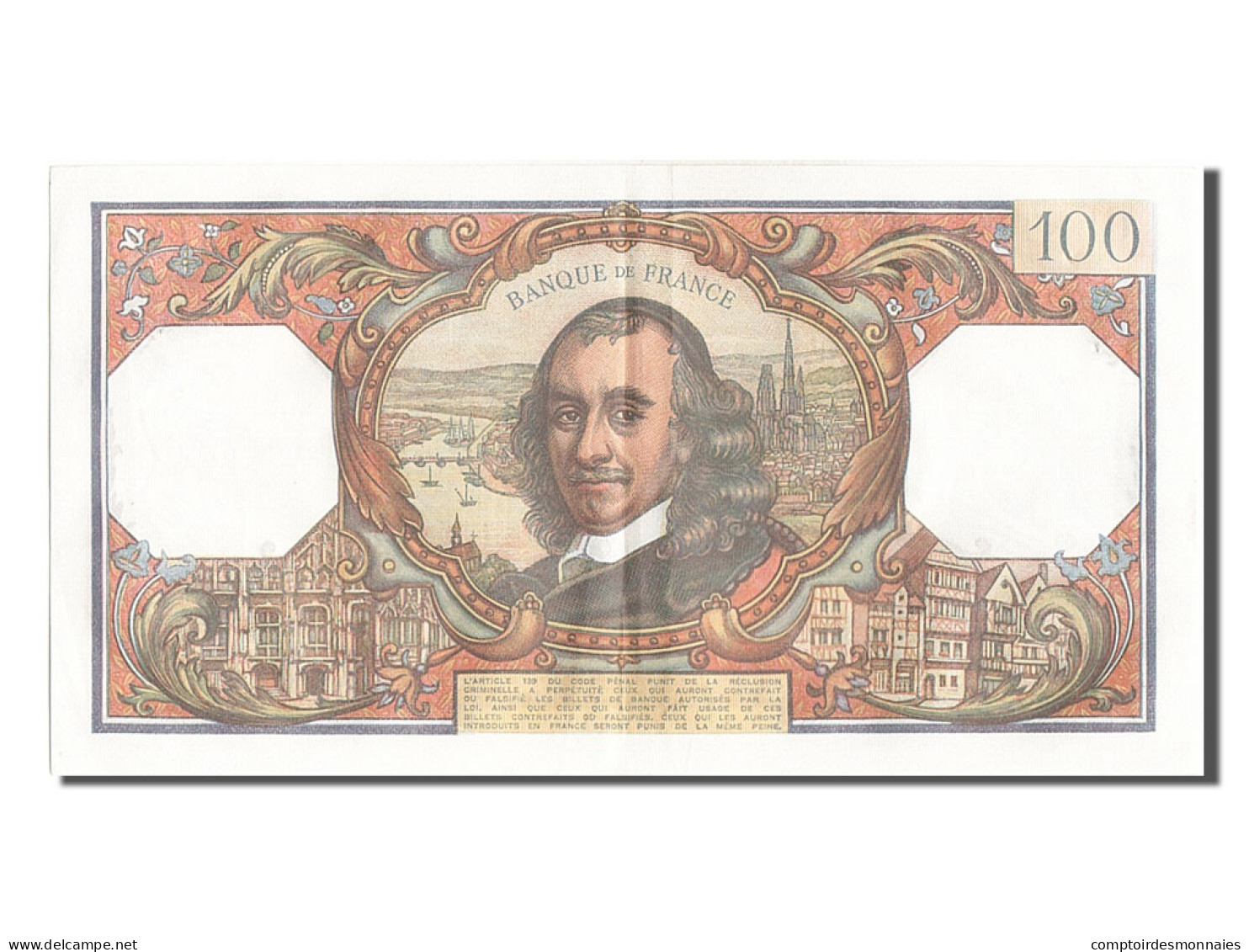 Billet, France, 100 Francs, 100 F 1964-1979 ''Corneille'', 1968, 1968-11-07 - 100 F 1964-1979 ''Corneille''