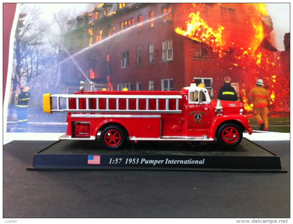 COLLEZIONE CARRI DEI POMPIERI - VIGILI DEL FUOCO DEL PRADO - STATI UNITI U.S.A. 1953 PUMPER INTERNATIONAL  SCALA 1:72 - Other & Unclassified