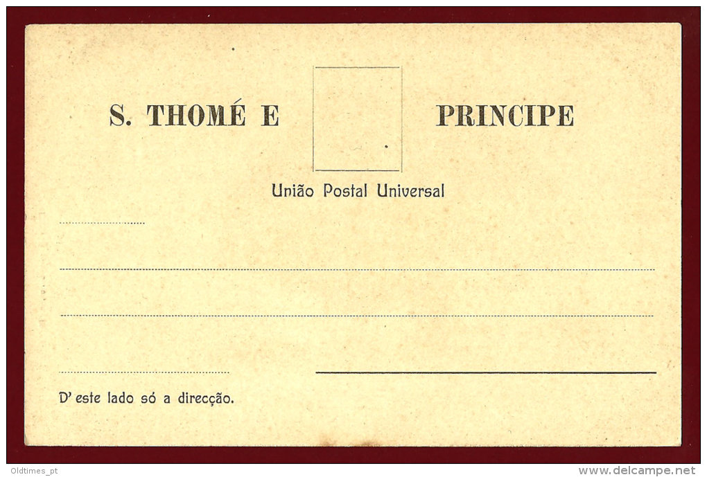 SAO THOME - SAO TOME - UM PARASITA - CASA SALVADOR LEVY &amp; CA. NO ESPALMADOURO - 1920 PC - São Tomé Und Príncipe