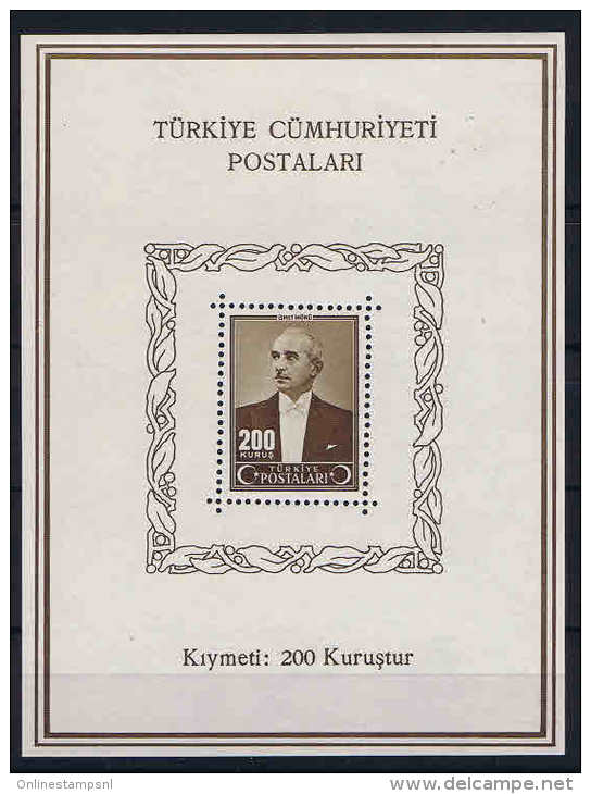 Turquie / Turkey: 1943 Block Nr 2 MNH/** - Blokken & Velletjes