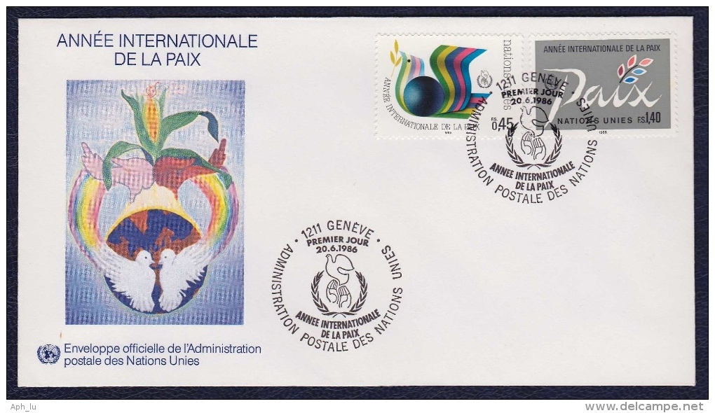 1986 - Année Internationale De La Paix (v036) - FDC